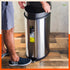 Bathla Silver Stainless Steel Step Bin For Home(35 Ltrs)